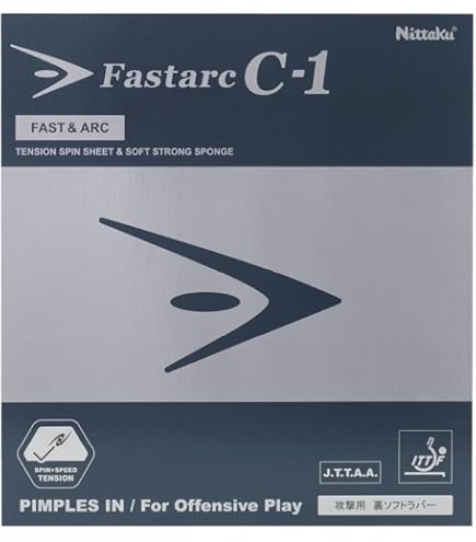 Amazon.com : Nittaku Table Tennis Rubber Fastarc G-1 (Red